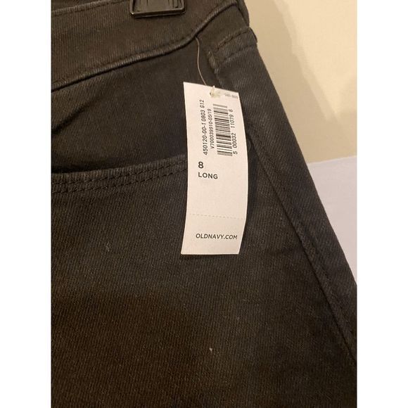Old Navy NWT Mid-Rise Kicker Boot-Cut Black Jeans for Women, Size 8 Long, $40 - Picture 2 of 6